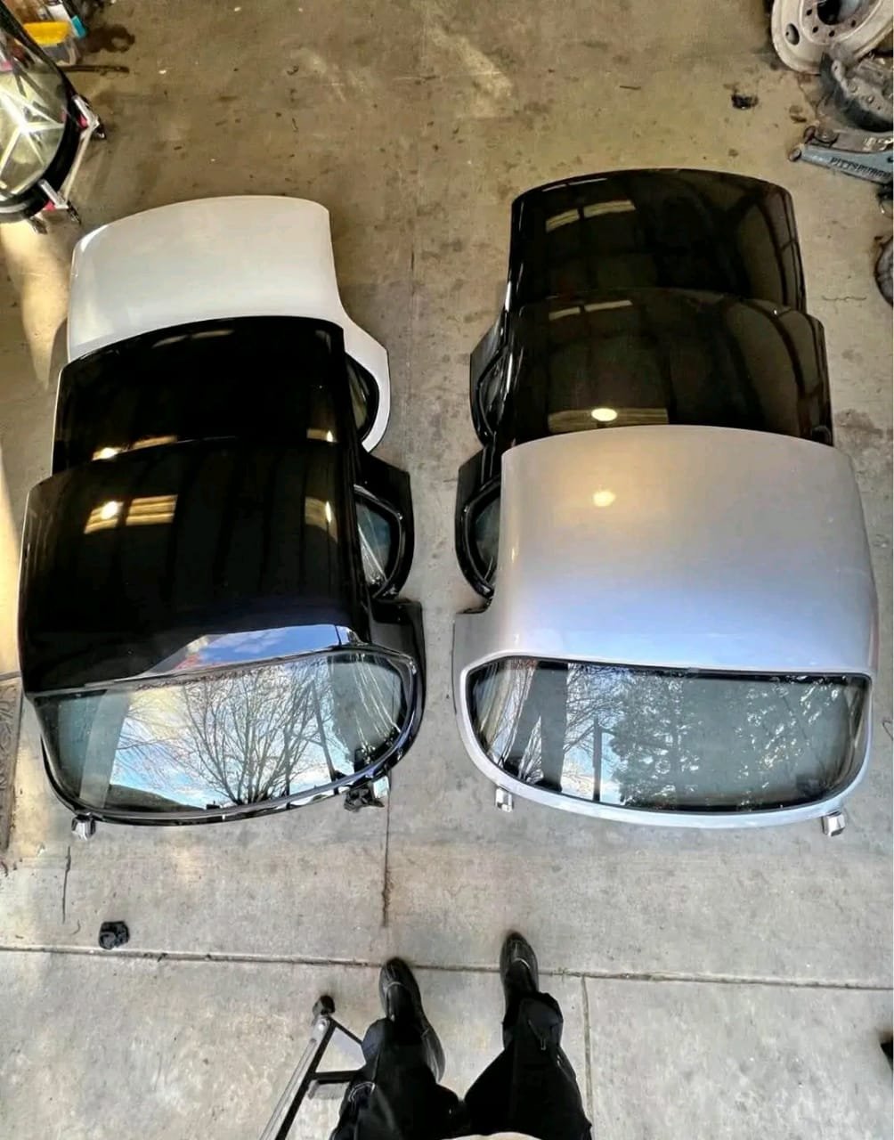 Brand new OEM Black, white and silver metallic Hardtop.